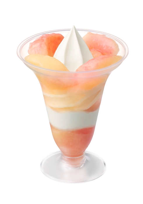 完熟白桃パフェ画像(画像はイメージです。)