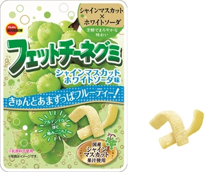 ブルボン、芳醇な香りが特徴のシャインマスカットと まろやかな味わいのホワイトソーダを組み合わせた “フェットチーネグミ”を9月23日(火)に新発売！