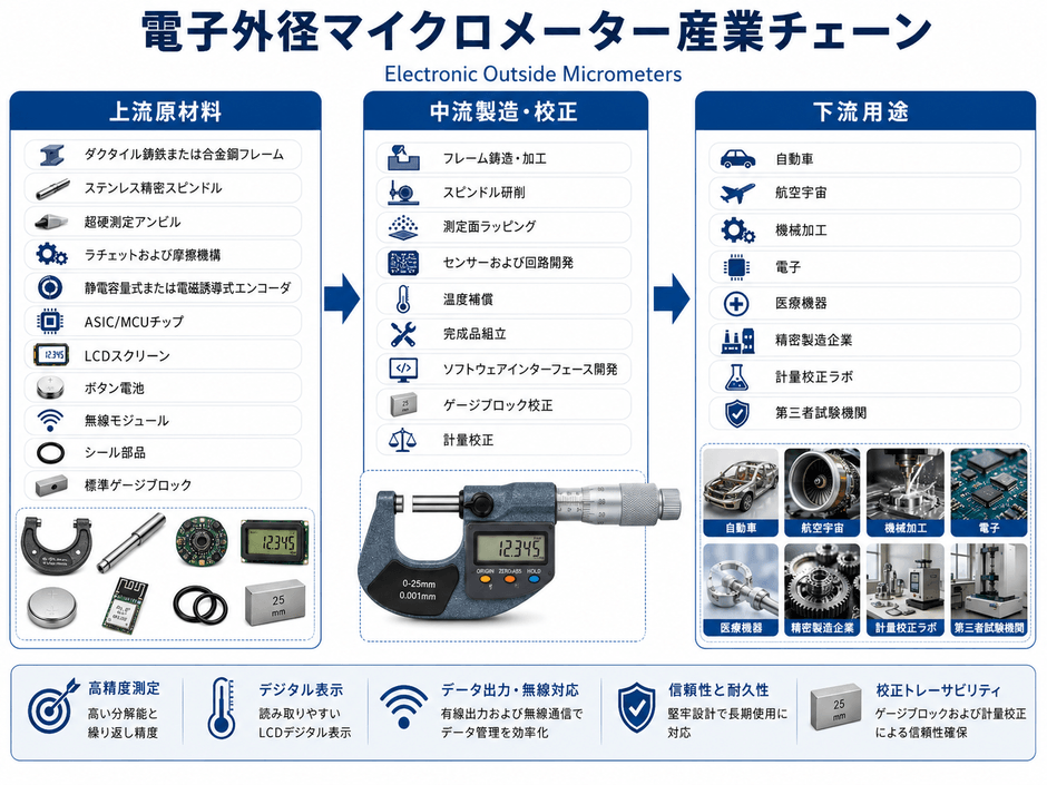 本レポートは、YHResearch社の調査「グローバル電子外径マイクロメーターのトップ会社の市場シェアおよびランキング 2026」に基づいているか、または同レポートの内容を含んでいます。