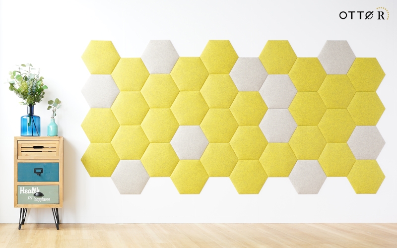 OTTO R 六角354 40枚セット サフランイエロー×ベージュ