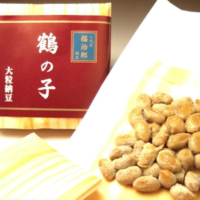 鶴の子大豆100%使用の大粒納豆