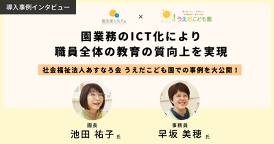 園業務のICT化による職員全体の教育の質向上を実現　 山形県 うえだこども園の導入事例を9月29日に公開