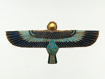 《人頭の鳥で表されるバーの護符》おそらく前305~前30年 ブルックリン博物館蔵 Photo:Brooklyn Museum