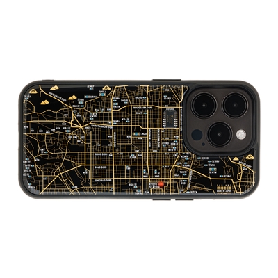 FLASH 京都回路地図 iPhone 15 Proケース 黒