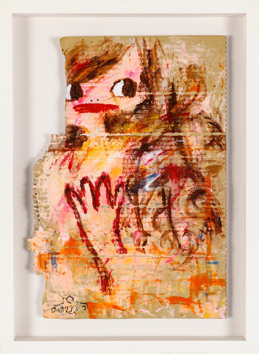 ロッカクアヤコ 「Untitled」 アクリル、カードボード