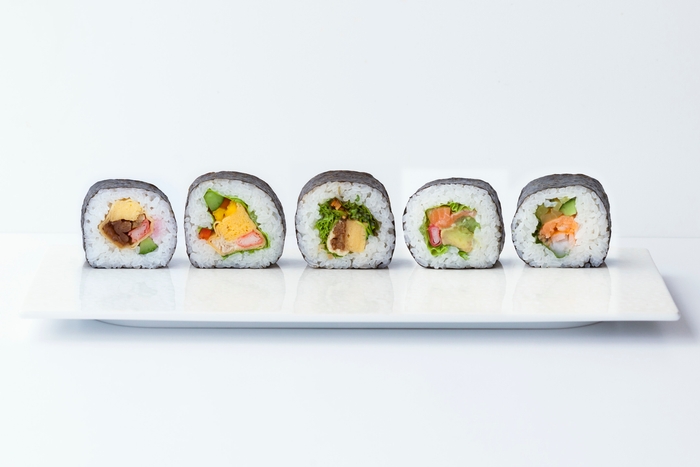 巻芯を使った和風巻き寿司例