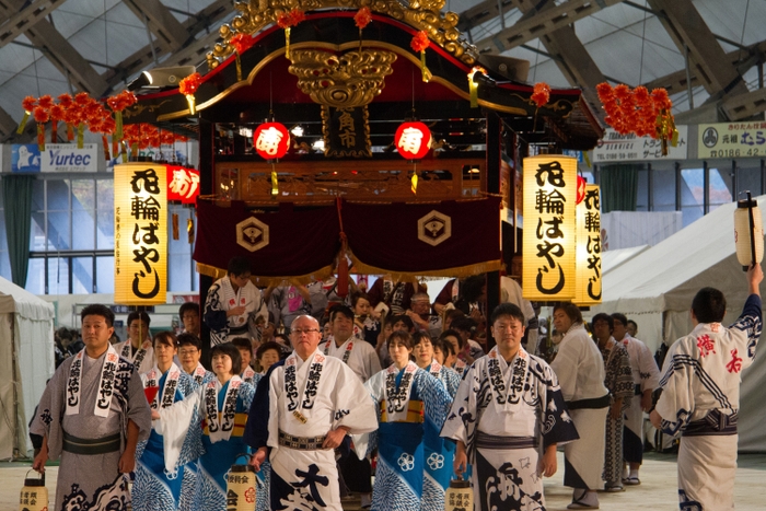 花輪祭の屋台行事(昨年の様子)