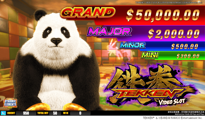 TEKKEN(TM) VIDEO SLOT PANDA ver._2