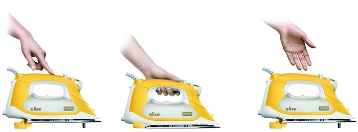 センサーでアイロンが上下