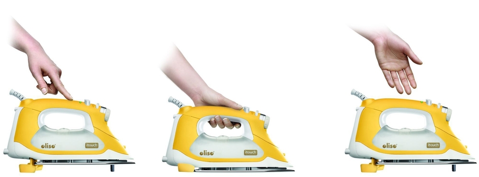 センサーでアイロンが上下