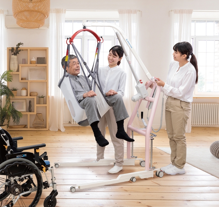 介護リフトつるべーY6セット　Li-PINK