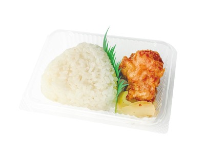 「瀬戸内の花藻塩」使用 手作り塩むすび から揚セット (塩むすび1コ) 167円(税込180円)