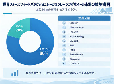 上記のグラフ／データは、YHResearchのレポート「世界のフォースフィードバックシミュレーションレーシングホイール市場調査レポート2026-2032」から引用したものであり、ランキングは2025年のデータに基づいています。最新の数値については、弊社による最新の調査データをご参照ください。
