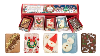 クリスマスらしいモチーフの5種が入っています