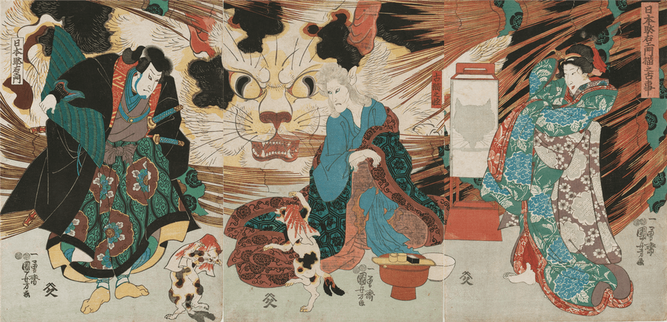 歌川国芳「日本駄右エ門猫之古事」個人蔵