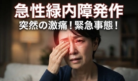 「緑内障検診は異常なし」でも安心できない！？
突然の激しい頭痛・吐き気と「急性緑内障発作」の真実
