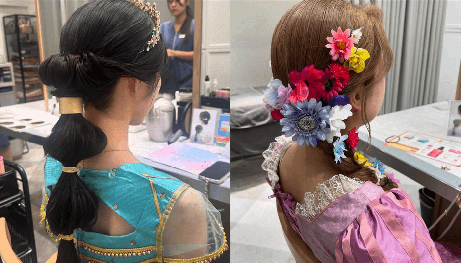 キャクターヘアセット／プリンセスヘアセット