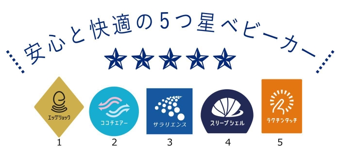 安心と快適の5つ星ベビーカー