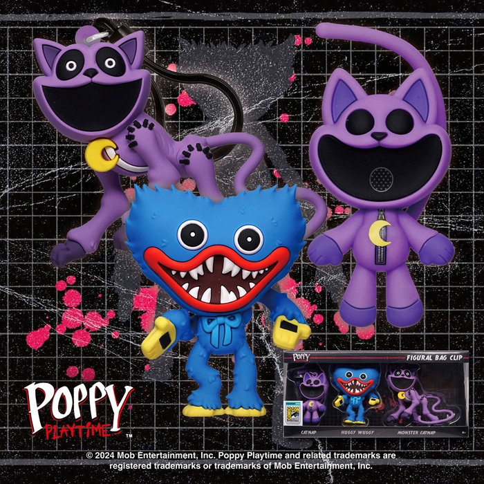 <Poppy Playtime 3Dバックパックキーホルダー(3体セット) 画像>