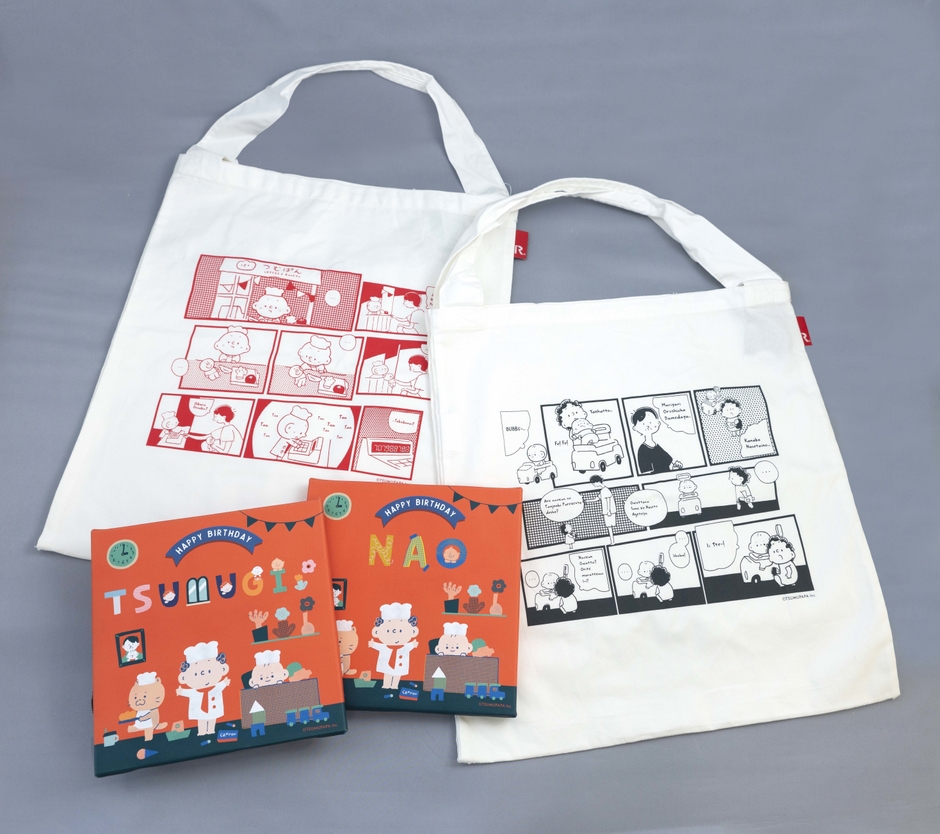 名入れキャンバスアート つむぱぱ、ROOTOTEつむぱぱトートバッグ
