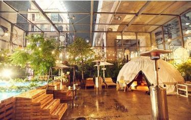 2017年<下北沢>で開催の「CORONA WINTER SAUNA」