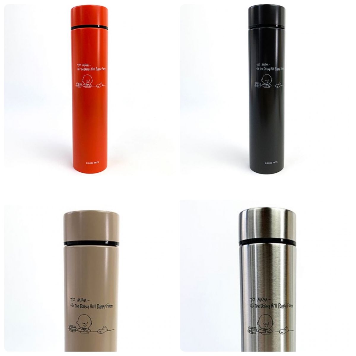 注ぎ足しができて軽い♪スヌーピーのポケットステンレスボトル