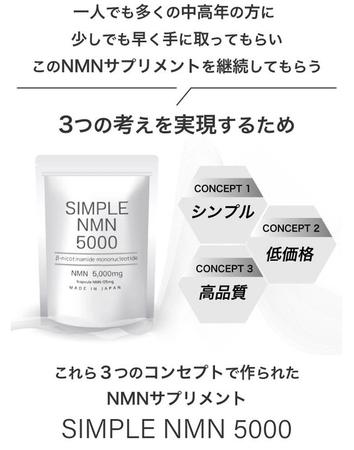 「SIMPLE NMN 5000」6