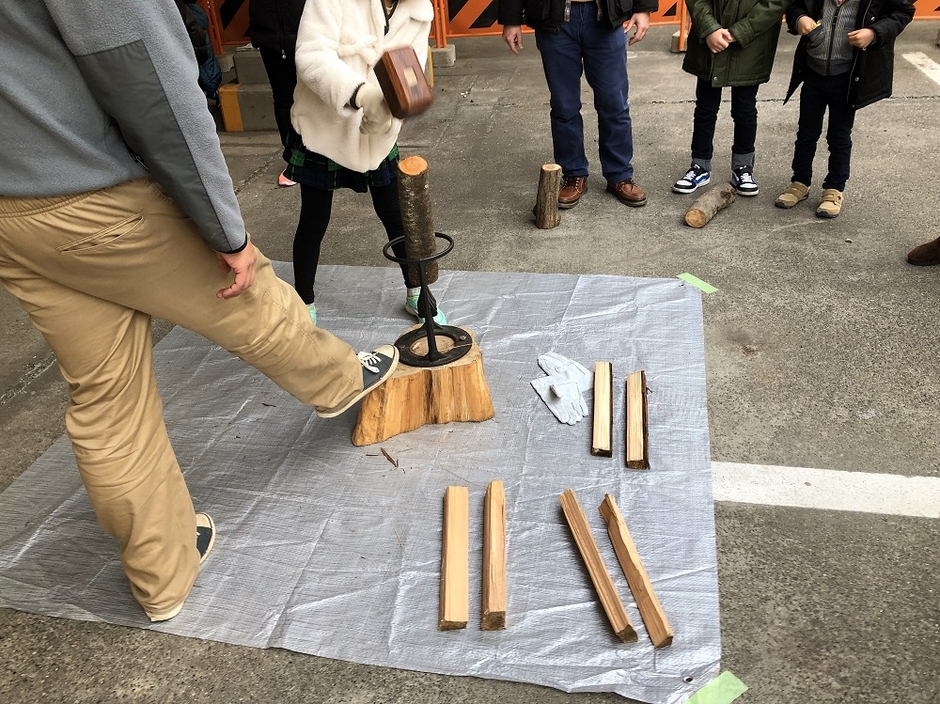 まき割り体験(イメージ)