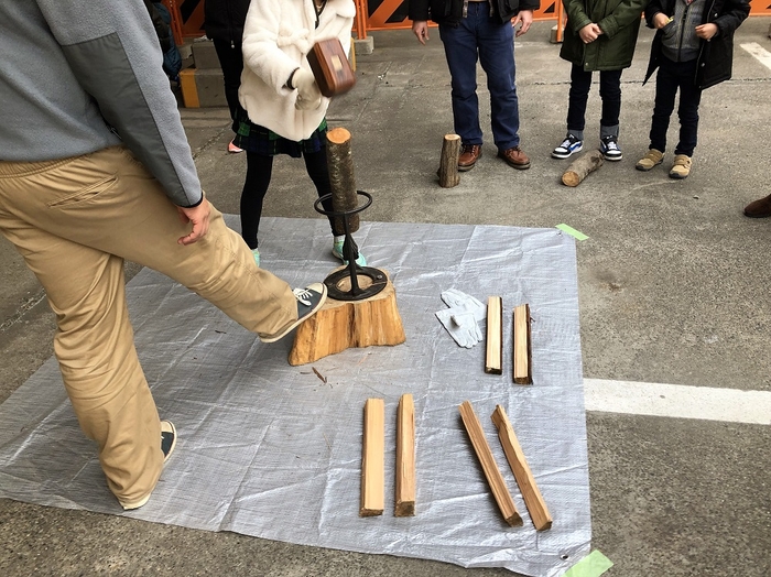 まき割り体験(イメージ)