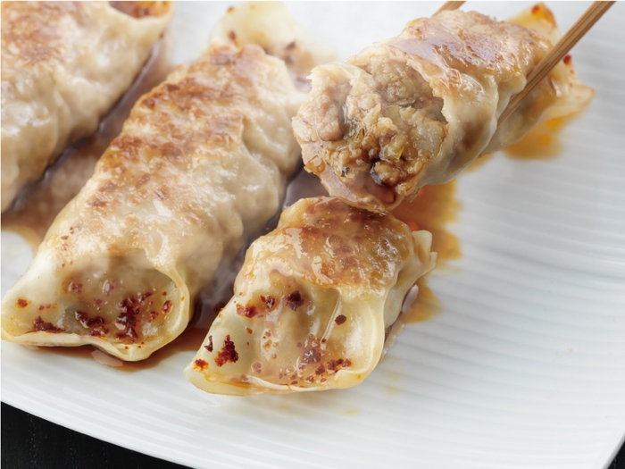 新商品 辛子ぎょうざ