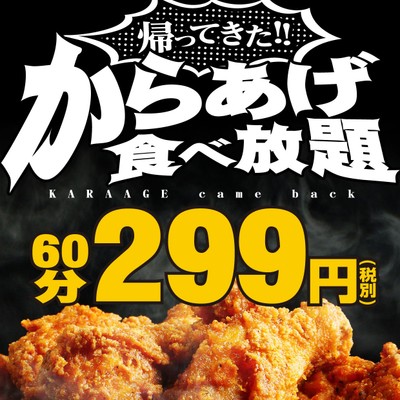 帰ってきた!からあげ食べ放題299円(3)