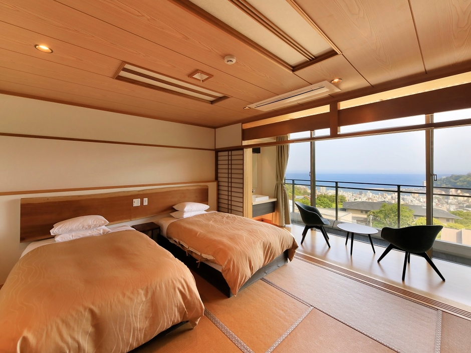 眺望自慢のお部屋から和室まで多彩な＜客室＞