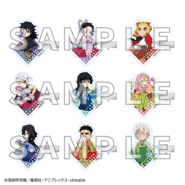 ▲アクリルヘアクリップ(全9種、ランダム)/各770円(税込) 7月中旬販売開始予定