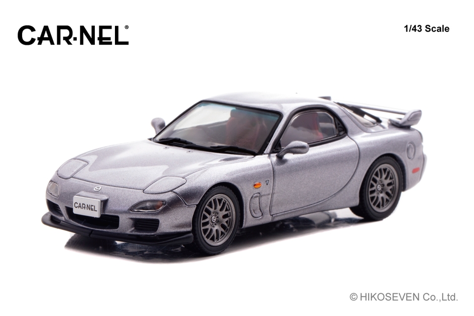 1/43 マツダ RX-7 Spirit R Type A (FD3S) 2002 Titanium Gray Metallic：左前