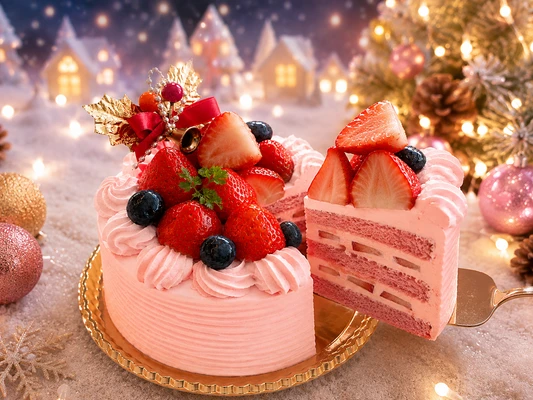 洛甘舎の2026年クリスマスケーキ
「PREMIUM ピンク」11月1日より店頭予約受付開始
