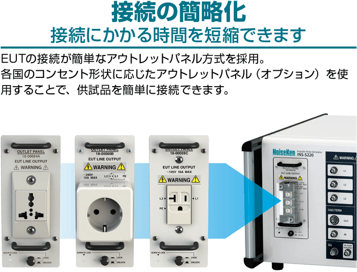 接続の簡略化