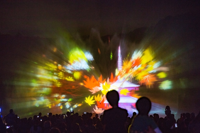 みろくの里イルミネーション「スプラッシュシアター」が\イガイとスゴイ!ホントにスゴイ!/