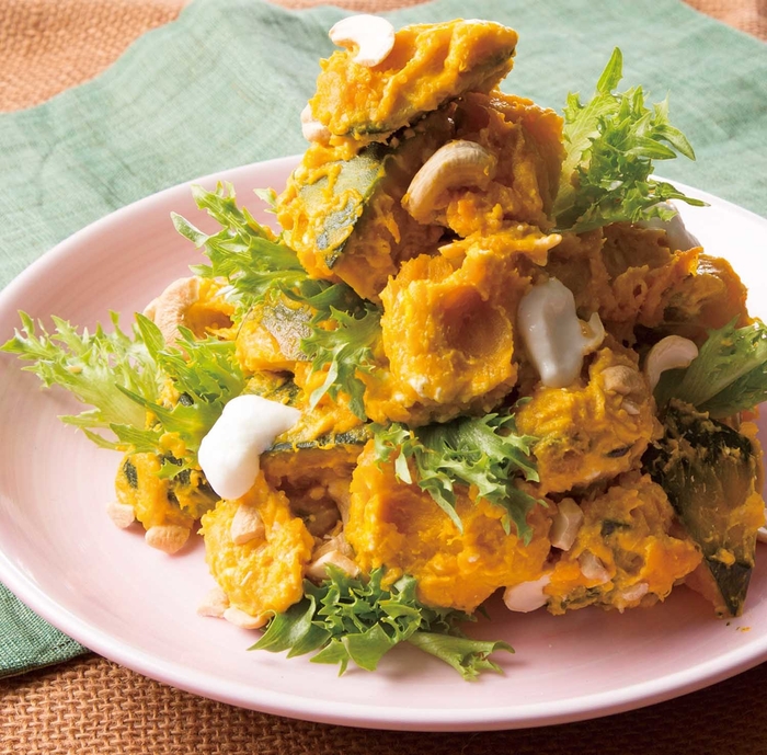 南瓜の焼きヨーグルトサラダ 塩レモン風味