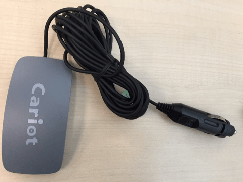 図2:車載専用GPS端末 SVL-200 ※実際の製品にはロゴは印刷されません。