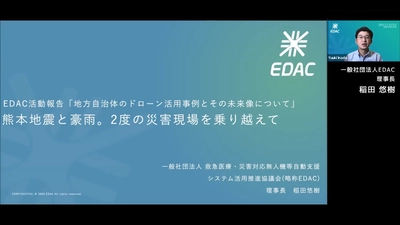 ドローンの最新活用事例に関するEDACシンポジウム 2020 ONLINEが終了。シンポジウムには官公庁178名、民間235名、計413名もの方にご参加頂きました。