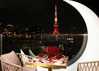 麻布十番のモダン香港レストランMOON FOREST 月林閣にて、 2月2日より東京タワーを望むバレンタインディナーが提供開始