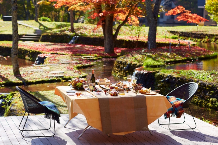 【星のや軽井沢】紅葉フルーツBBQ・引き