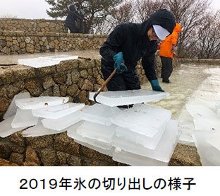 2019年氷の切り出しの様子