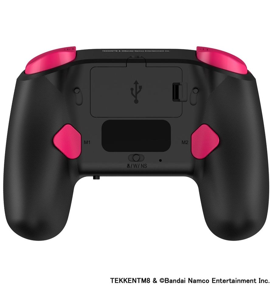 背面に2つの拡張ボタンとトリガー深度切り替えスイッチを搭載