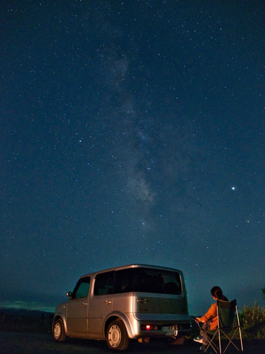 山の頂上で流れ星を観察しよう!
