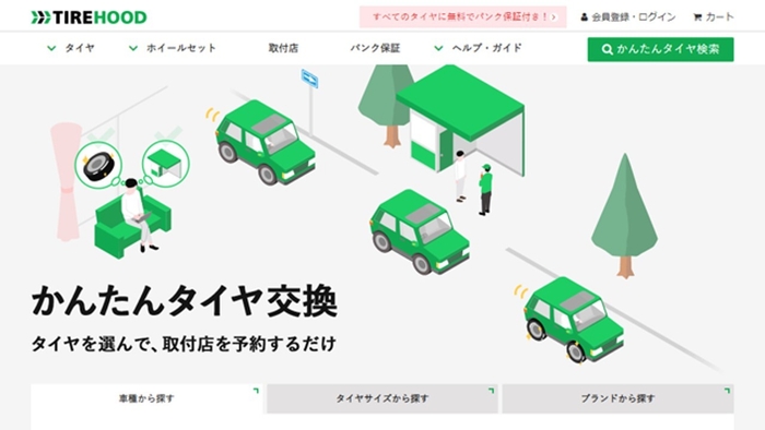 TIREHOODサイト画像