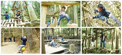 六甲山フィールド・アスレチック 場内の様子
