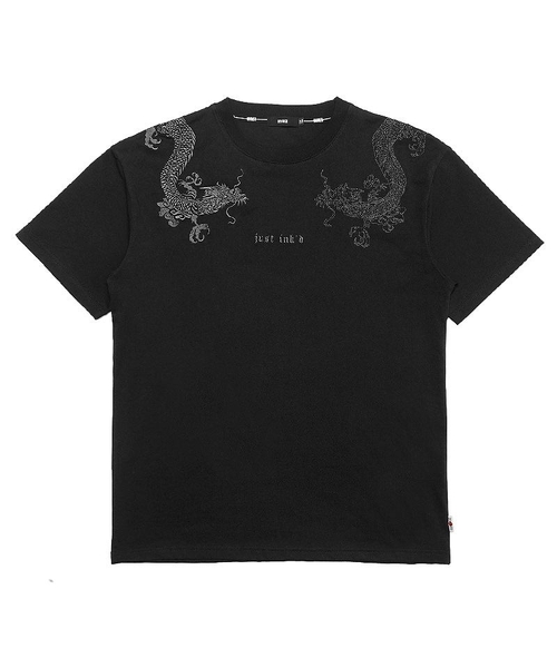 【DIVINER JAPAN】Just Ink'd Dragon TEE(ブラック/ブラック)