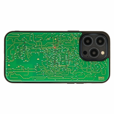 FLASH 関西回路線図 iPhone 14Pro Maxケース　緑