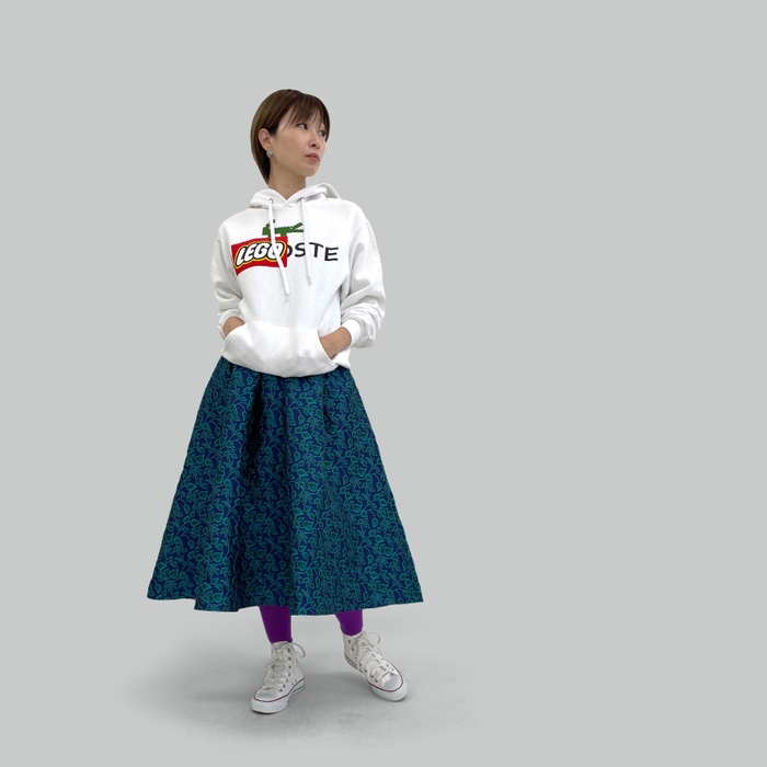 Jasmin Speaks×TRECODEでストリートなスカートスタイルに